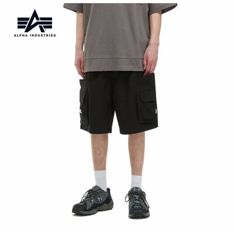 3 цвета летний майор Alpha Industries мужские простые декоративные карманы повседневные шорты с крупной головой девочки национальный 0017O