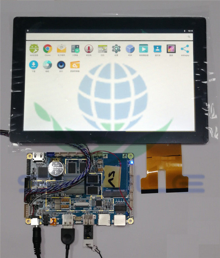 10 1 inch USB capacitive touch screen can be connected to Android motherboard screen LVDS interface 10 point capacitive screen black