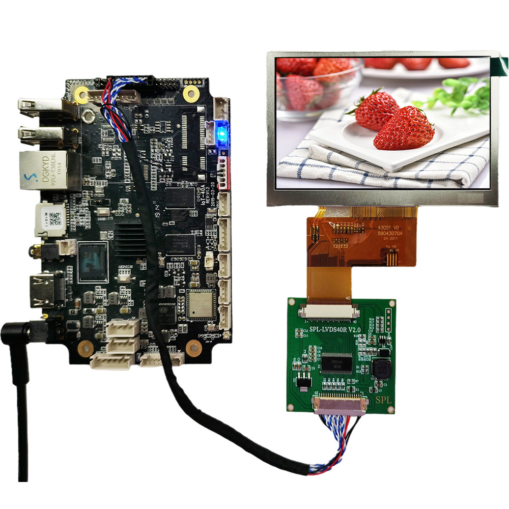 LVDS signal to 4 3 inch 5 inch TFT 800*480 RGB 40PIN LCD module SPL-LVDS40R