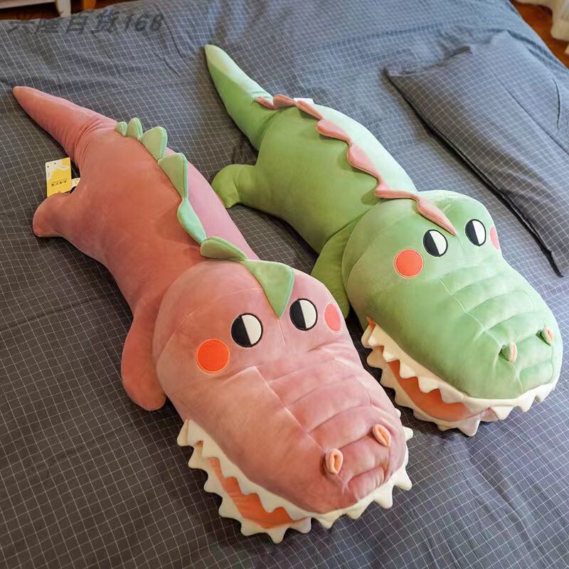 Crocodile Pillow, Open-Mouthed Crocodile Plush Toy, Cute and Funny Stuffed Doll, Birthday Gift for Girls and Children