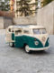 1 24 Volkswagen Bus T1 Toy Car Alloy Van Car Model Open Door Return Sound Light Children's Toy Car