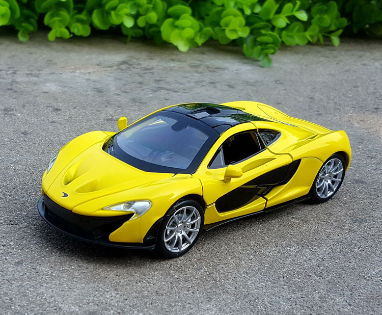 1:32 McLaren p1 mô hình xe hợp kim mô phỏng xe mô hình kim loại âm thanh và ánh sáng kéo trở lại đồ chơi mô hình xe hơi đồ trang trí - Chế độ tĩnh mô hình xe container