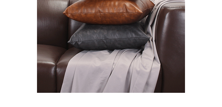Cao cấp mô phỏng điên da ngựa PU lớn gối phòng khách sofa da gối đệm khách sạn cafe eo gói tùy chỉnh - Trở lại đệm / Bolsters gối tựa lưng cao cấp