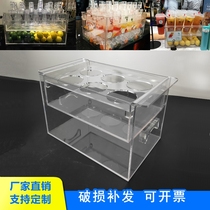 Freshly Squeezed Juice Show Shelf Drinks Cups Milk Tea Iced Drinks Promotion Creative Commercial Admission Transparent Acrylic Display Shelf