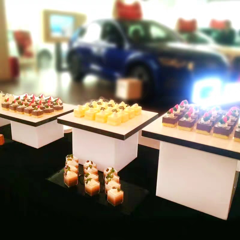 Tea break dessert table shelf decoration arrangement cold meal party cake table decoration display stand set simple acrylic