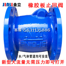 HC44X-16 Rubber petal rotary resistive valve muffin single valve water sewage reverse valve DN50 80