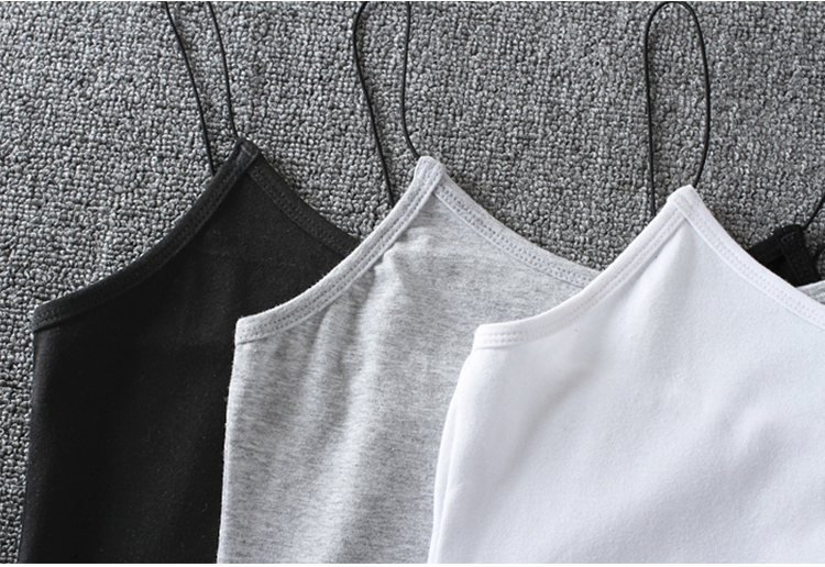 Camisole nữ mùa xuân và mùa hè hoang dã dây đeo nhỏ Phiên bản Hàn Quốc của tự mặc ngoài màu đen mặc áo sơ mi bó sát đáy áo sơ mi dây nhỏ áo cổ đổ