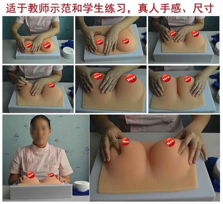 虚拟肌肤手感高级硅胶乳房模型 适用于催乳师教具哺乳假胸假乳房