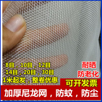 Nylon mesh anti-mosquito window screen mesh dust-proof protective mesh Insect-proof mesh 20 mesh 40 mesh 60 mesh thickened polyethylene filter