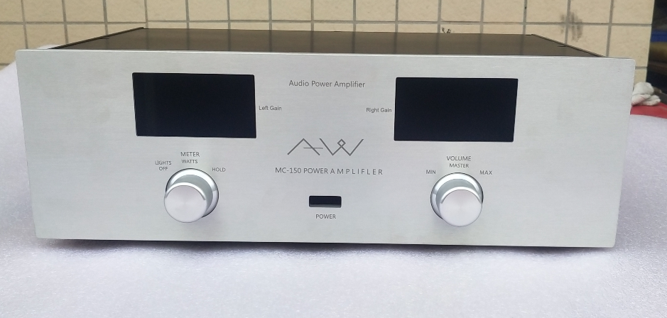 AW-Double meter front-stage all-aluminum amplifier chassis DAC decoding tube amplifier (430*140*311)