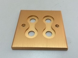 Tuhao gold version 4-position wall-mounted terminal panel audio junction box (86*86*5)