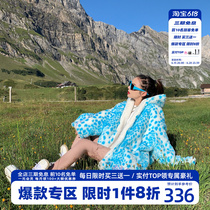 HTCU Official Flagship Store Candy Color BAO WELN Leather Grass Alphabet Jacket Rabbit plush coat of cotton clothing Cotton Clothing Base Mountain Sculpture