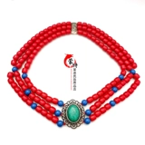 Закупить продукцию Монгольские головные уборы для взрослых женщин, детей и невест, бусы в стиле этнических меньшинств, аксессуары для волос для танцевальных представлений, плетеные украшения на лоб.