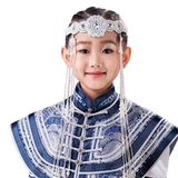 Детский аксессуар для волос, этнический браслет из бисера ручной работы с кисточками, цепочка, этнический стиль