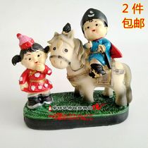 Inner Mongolia Handicraft riding shepherd Resin Pendulum Table Pendulum with Souvenir Gifts Gift Grassland mementos 2