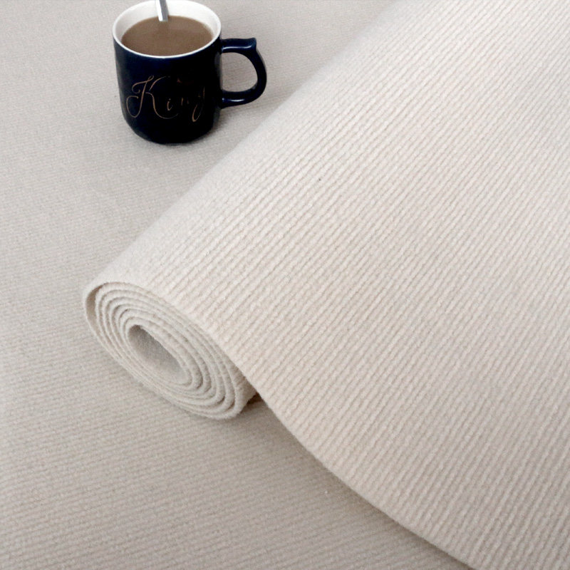 Home bedroom and living room are covered with live broadcast room photo carpet Children's room beige simple warm ins cream style