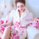 Váy ngủ đôi nam nữ dày flannel dài mùa thu và mùa đông dịch vụ nhà đồ ngủ san hô nhung khách sạn spa đồ ngủ nam hàn quốc