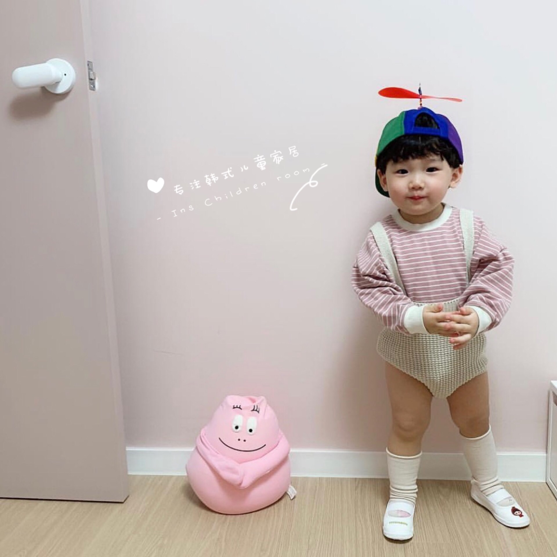 INS Wind Korean Baby Bamboo Dragonfly Duck Tongue Hat for Boys and Girls Cover Cute Window Cap