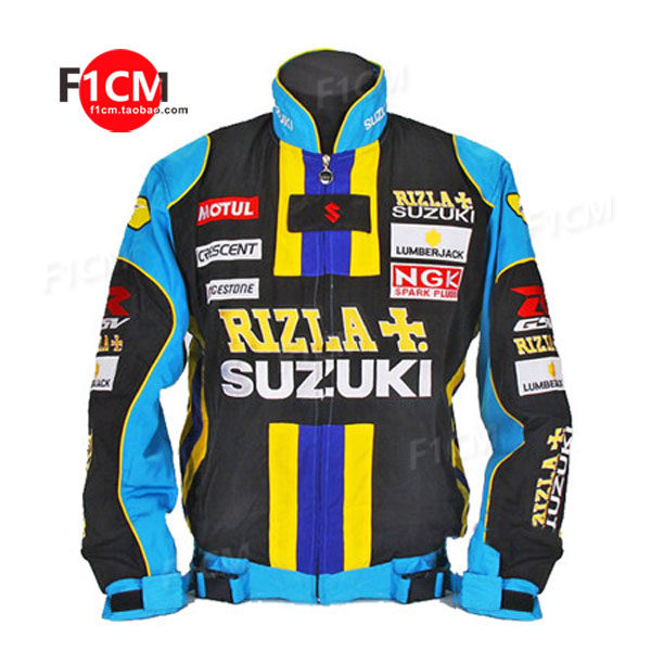 F1 racing suit trendy F1 personality style cool wind Hip hop European and American style riding full embroidery casual long-sleeved cotton suit