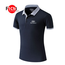 F1 racing suit T-shirt Summer mens sports car tide brand lapel bikers association 4s shop work Polo shirt