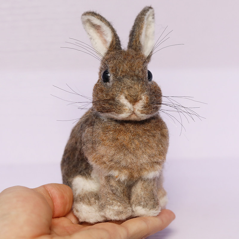 Wool felt color pet rabbit ornaments to map custom commemorative stuffed animals creative handmade gifts for friends
