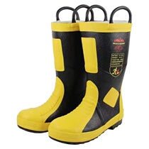 Firefighting Boots 3C Certified Firefighting Combat Boots Cut Resistant Gloves