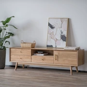 Jingcaiju đơn giản tủ gỗ truyền hình tủ nhỏ căn hộ phòng khách Nhật Bản nội thất tủ gỗ Bắc Âu - Đồ nội thất thiết kế