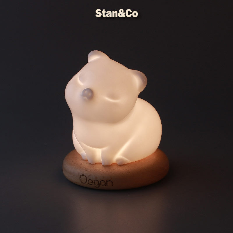 StanCo Yijian creative product led small table lamp 3d night light base cute light-controlled induction bedside sleeping lamp