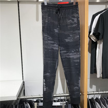 Li Ning 2019 mens autumn new BAD fashion breathable small feet closing camouflage cotton cotton pants AKLP321