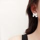 s925 silver autumn and winter colorful bow earrings 2022 new trendy Korean temperament net celebrity earrings female high-end sense