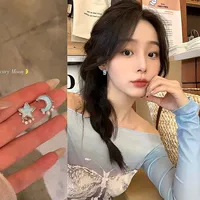 Синие серьги из жемчуга, серебро 6107 пробы