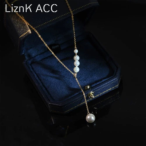 Жемчужно-ожерелье Girl Light Luxury Nishe Tassel 2024 Новая модная молодая высококачественная темпераментная девушка