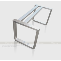  304 brushed stainless steel log head large plate bracket thickened and thickened tripod table feet customized can be customized