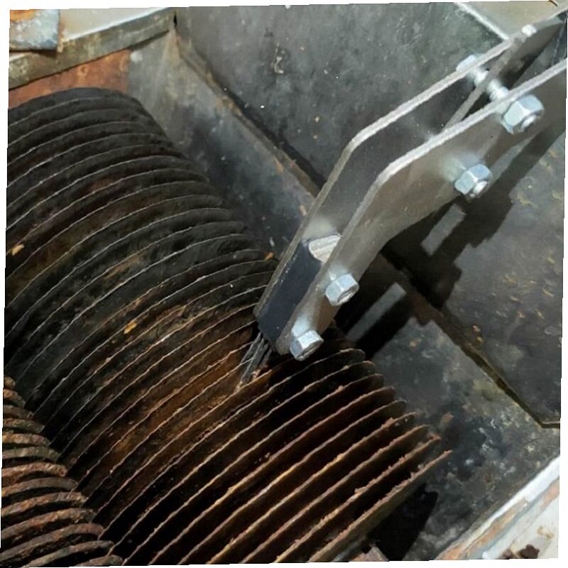 Commercial scraper cleaning artifacts electric meat cutter machine accessories round blade meat slag hitting tools