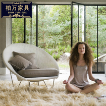 Lazy sofa chair living room net red recliner light luxury sales office hotel balcony bedroom floating window rattan woven single person sofa