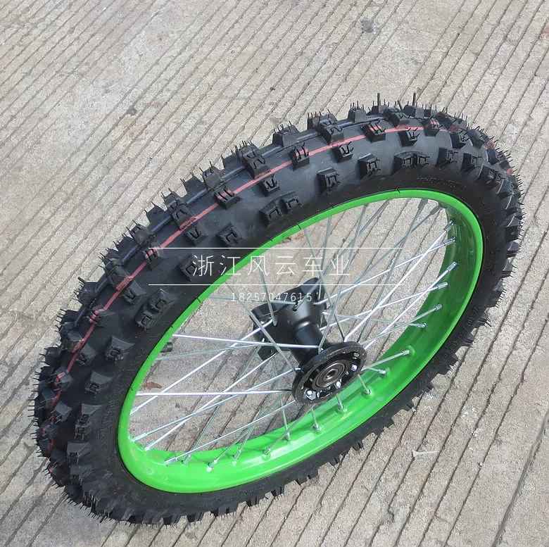 Phụ kiện xe máy off-road độ cao cao Apollo Chuan Kawasaki 70 100-17 inch C bánh xe trung tâm với lốp xe vành nan hoa xe wave