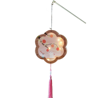 Mid-autumn festival lanterns children's portable luminous lanterns handmade diy material package ancient style hanfu palace lantern customization