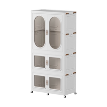 Xitianlong folding wardrobe home bedroom multi-layer storage box plastic storage cabinet storage cabinet childrens small wardrobe