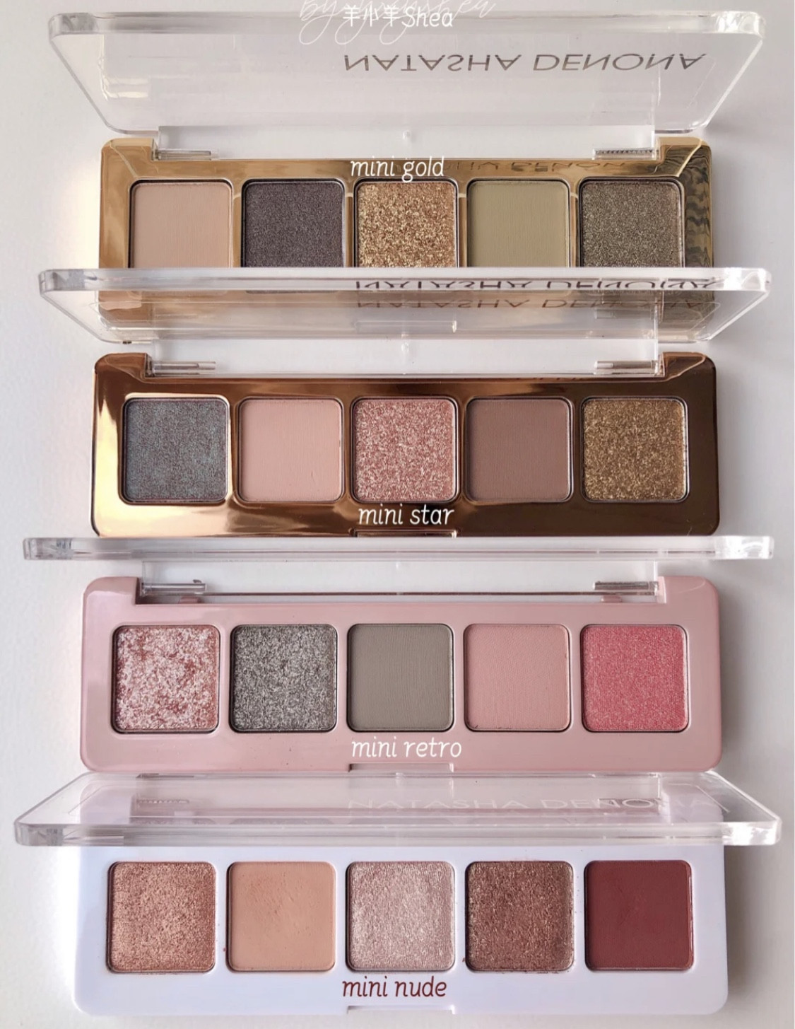 Spot Natasha Denona Mini eye shadow disc mini nude gold star retro