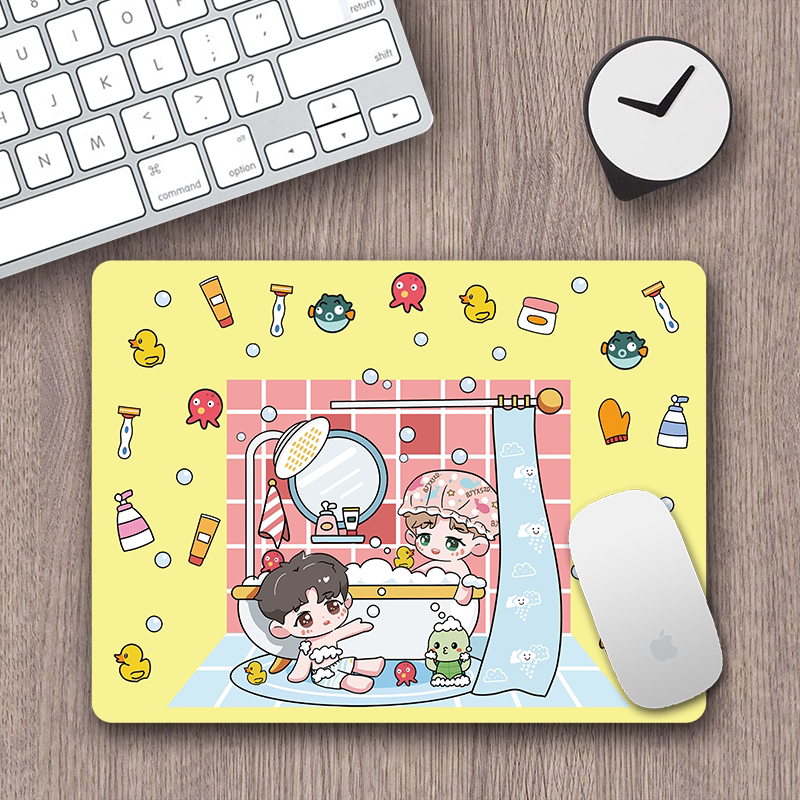 Коврик для мыши 博君一肖周边王一博肖战防水耐脏电脑办公桌垫原创可爱卡通鼠标垫