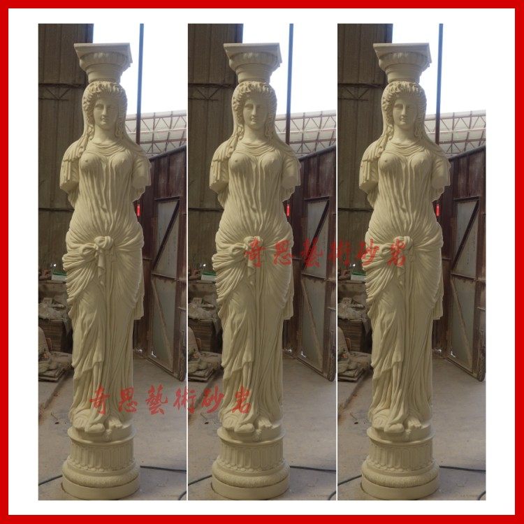Customized sandstone sculpture figure round sculpture art relief fiberglass antique copper sculpture large outdoor cast copper ornament