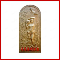 Chic Art Sandstone Sculpture Solid Relief European-style Figure Sculpture Bathing Plot Hotel Villa Decoration Mural Painting