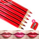 Flamingo lip liner matte nude big red bean color lipstick pen outline lip pencil long-lasting waterproof and not easy to fade