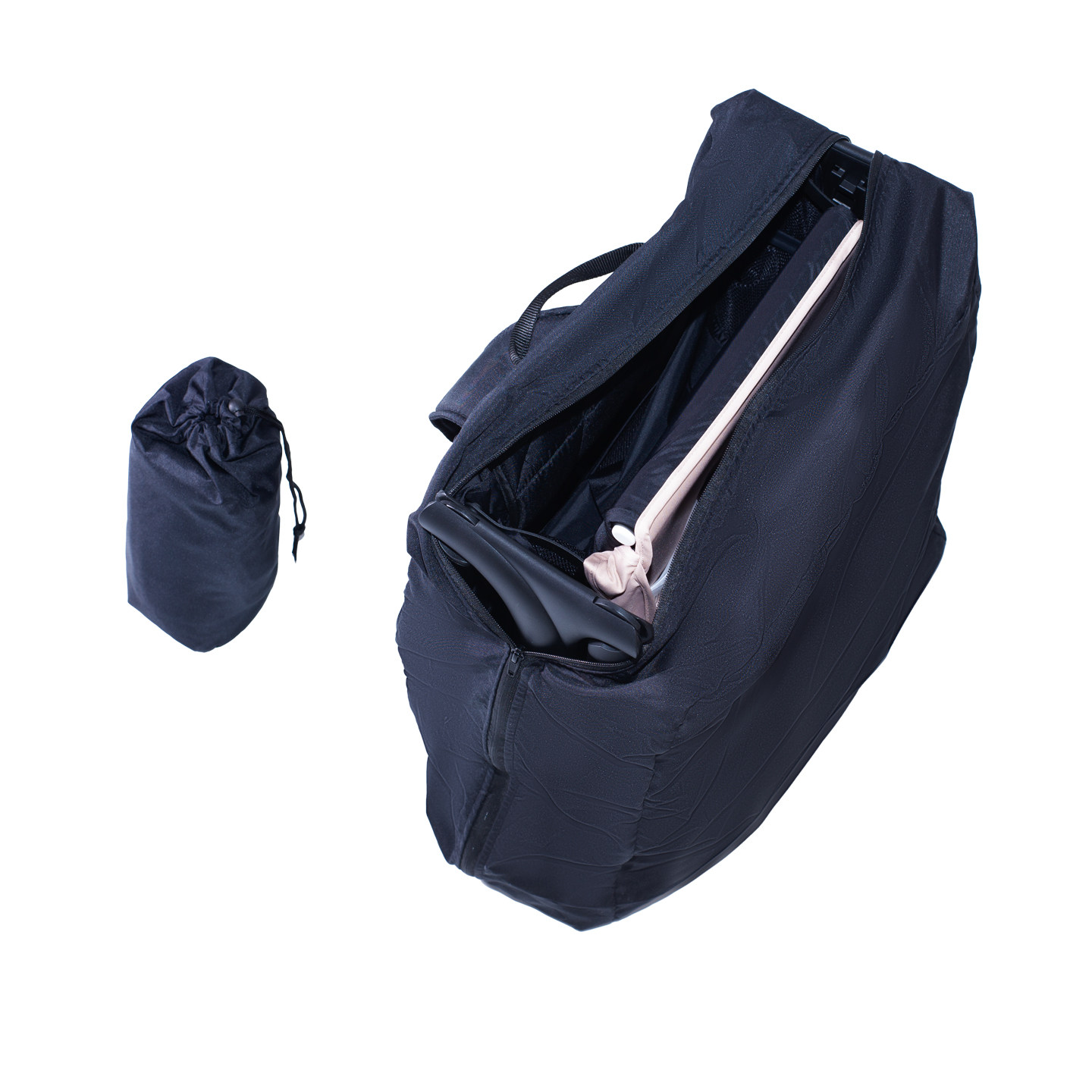 Bugaboo butterfly2 stroller travel bag storage travel bag experience:  foldable storage can be so elegant!