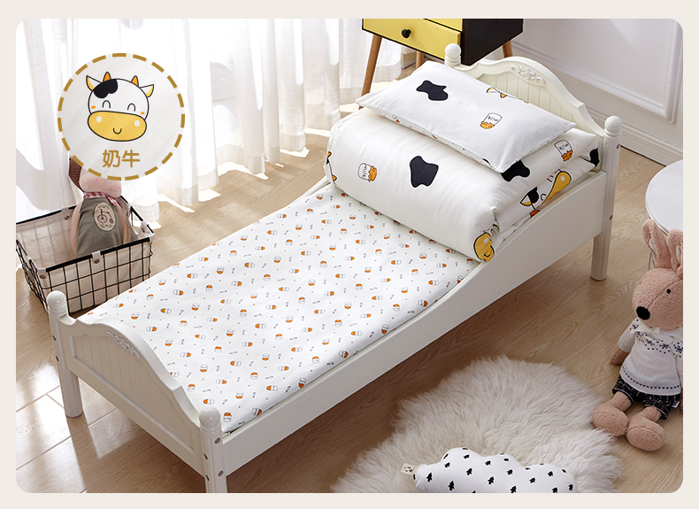 Mẫu giáo chăn ba mảnh bông trẻ em chăn bé nap cotton AB phiên bản giường với lõi sáu mảnh mùa đông