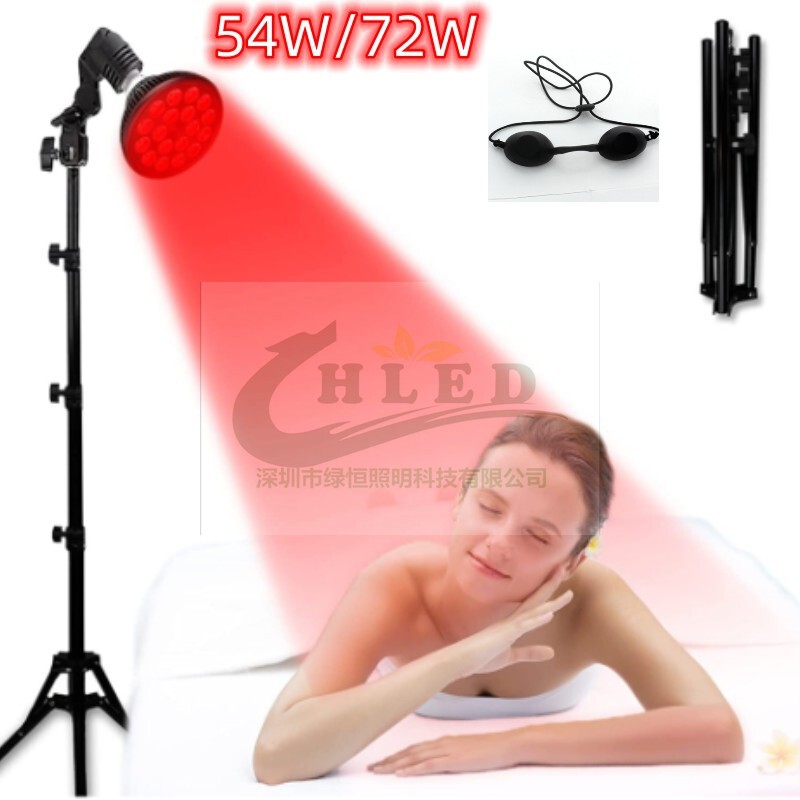 Amazon's Best-Selling New 660Nm+850Nm Dual-Core Led Red Light Infrared 54W72W Floor Eight-Arm Lamp Desktop