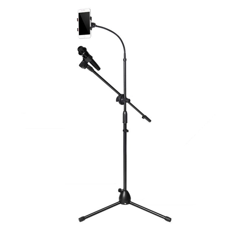 Microphone frame floor stage professional performing mobile phone K sock wheat frame live microphone clamp