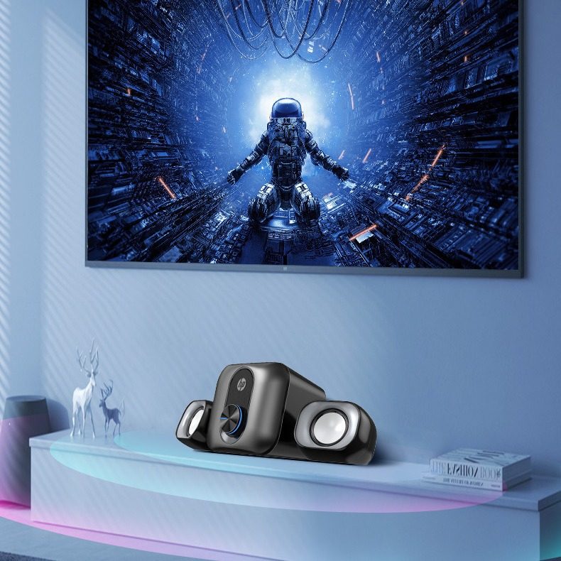 Hp Dhs-2111S Desktop Stereo Computer Speakers Desktop Home Laptop 2.1 Speakers