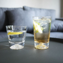 Japanese-style glass handmade Japanese Fuji pure white snow mountain cup golden yellow snow mountain green tea cup whiskey glass