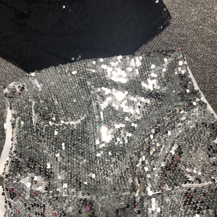 Thu đông 2018 mới Quần lửng sequin hoang dã dây kéo eo cao lấp lánh sân khấu CHIC Hong Kong phong cách quần âu quần short jean nữ lưng cao